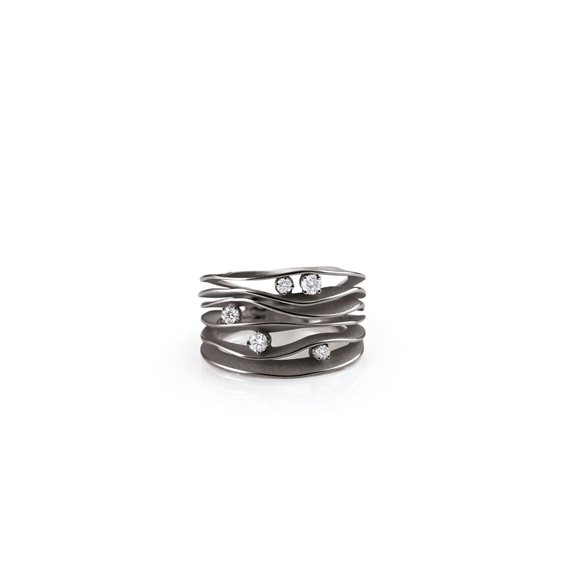 Ring Annamaria Cammilli Woman Dune in Gold Diamante 0.28 Ct GAN0914E - GAN0914E